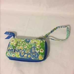 Wristlet with ID Window and Strap Vera Bradley EUC